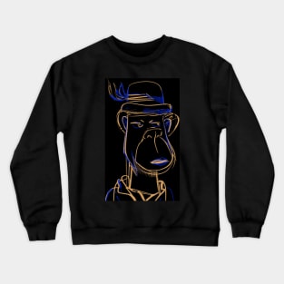 the snob ape monkey ecopop art Crewneck Sweatshirt